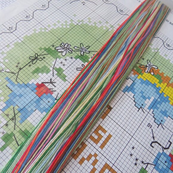 Love is Us Sunset Counted Cross Stitch Vintage Kit #2983, 1984 - Picture 10 of 10